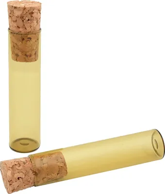 Produktbild von Flachbodengläser, Ø 14mm, Ø 14mm, 100 Stück Braunglas