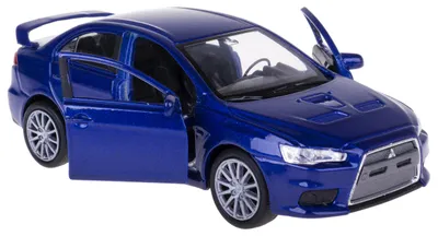 Obrázek produktu pro Modely aut Welly, Mitsubishi Lancer Evo X, modrá barva, měřítko 1:34/39