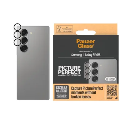 Obrázek produktu pro PanzerGlass ® PicturePerfect Camera Lens Protector Samsung Galaxy Z Fold6, Samsung, Samsung - Galaxy Z Fold6, Aplikace nasucho, Odolné proti poškrábání, Odolný proti nárazům, Průhledná, 1 kusů