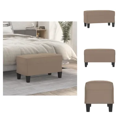 Image de vidaXL Banc Taupe 70x35x41 cm Tissu microfibre - Bancs