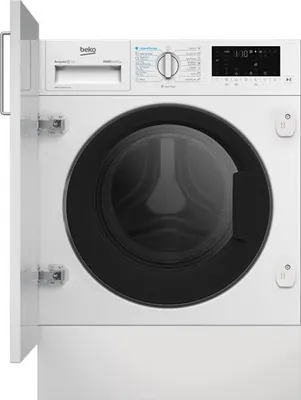 Produktbild von Beko B5DBT69547W, Frontlader, Integriert, Weiß, Links, Schwarz, Transparent, Drehregler, Berührung