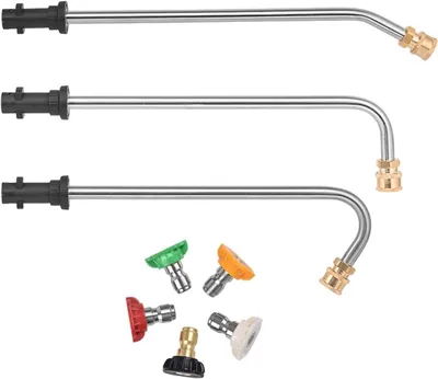 Productafbeelding van Hogedrukreiniger Verlengstang - Reservelans Hogedruk - Buiten Reinigen - 5 Sproeipunten - 45 x 15 x 5 cm - Metaal