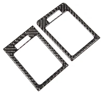 Image de 2 pièces de garniture de ventilation pour panneau de couvercle de sortie d'air en fibre de carbone souple, adapté à Mercedes W204 05-12