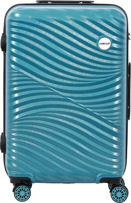 Produktbild von Biggdesign Moods Up Koffer Hartschale Mittelgroß | Reisetasche mit Rollen | Reisekoffer mit Kombinationsschloss | 4 Doppel Rollen | 360 Grad drehbar | Hartschale ABS | Leicht | Stahlblau,  Türkiye