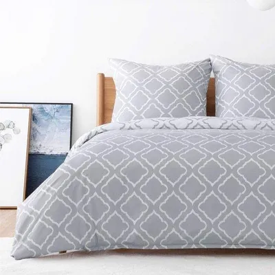 Produktbild von Famanu Bettwäsche Set 155 x 220 cm - 3-teilig, grau, mit 2 Kissenbezügen