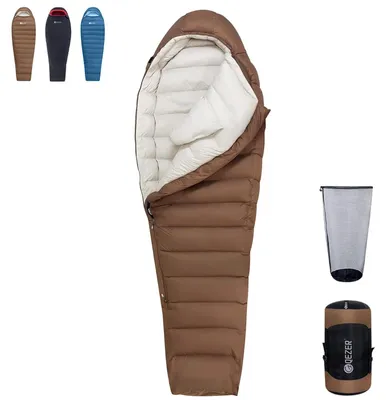 Produktbild von Leichte Daunenschlafsack bis -20°C für Camping und Wandern
