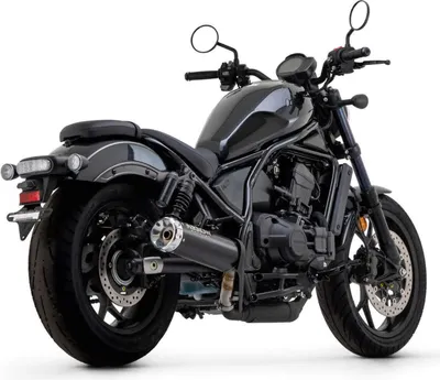 Image de ARROW Échappement REBEL DARK Sip-On avec embout en aluminium pour Honda CMX 1100 Rebel année modèle 2021-