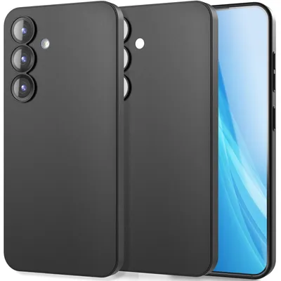 Produktbild von NALIA Phantom für Samsung Galaxy S25 - 0,3mm Slim Cover - Schwarz Opak