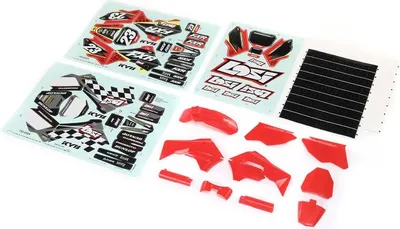 Productafbeelding van Losi Red plasticonderdelen met foliebedrukking: Promoto-MX motorcross