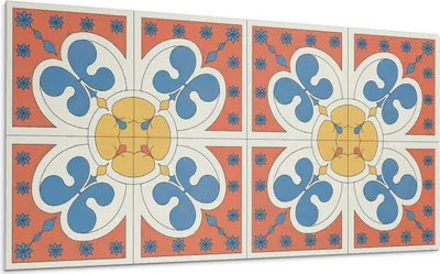 Obrázek produktu pro Akvarel Listy – Samolepiace Dlaždice – PVC Obklad – Nástenné Obklady – Nástenné Dekorácie – Samolepiace Obklady do Kúpeľne a Kuchyne – 6 kusů 60 x 30 cm