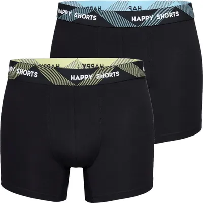Produktbild von Happy Shorts Herren Retro Pants 2-Pack Solids - Uni 4 - Größe XXL