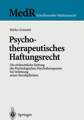 Produktbild von Psychotherapeutisches Haftungsrecht