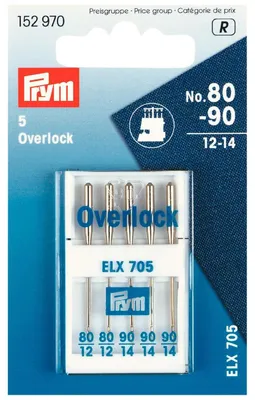 Zdjęcie produktu dla Igły do maszyn do szycia Prym overlock 80-90