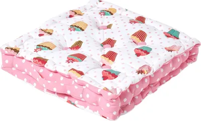 Produktbild von HOMESCAPES Sitzkissen Cupcakes 40 x 40 x 10 cm