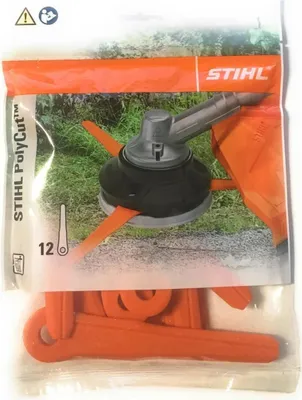 Produktbild von Stihl 40020071000, Bürstenschneider-Klinge, Orange, Synthetisch, PolyCut 6-2, PolyCut 7-3, 12 Stück(e)