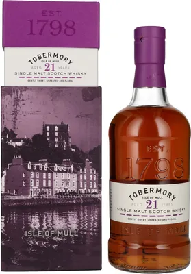 Produktbild von Tobermory 21 Years Old Single Malt Oloroso Cask Finish 46,3% Vol. 0,7l in Geschenkbox