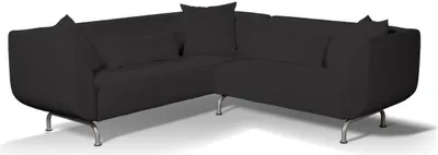 Produktbild von Dekoria Bezug für Strömstad 3+2-Sitzer Sofa, anthrazit, Bezug für Stromstad 3+2-sitzer