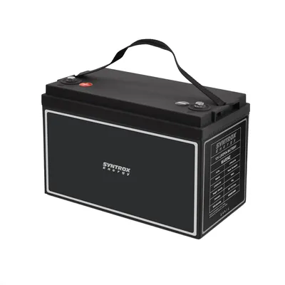 Produktbild von LiFePO4-Batterie 12 V 100 Ah mit BMS und 4,3-Zoll-Display