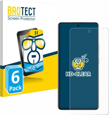 Produktbild von 6x Für realme 15 Pro Schutzfolie BROTECT Displayschutz Display Schutz Folie Klar Transparent