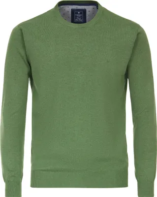 Produktbild von REDMOND Casual Herren Pullover Langarm Rundhals Comfort Grün S