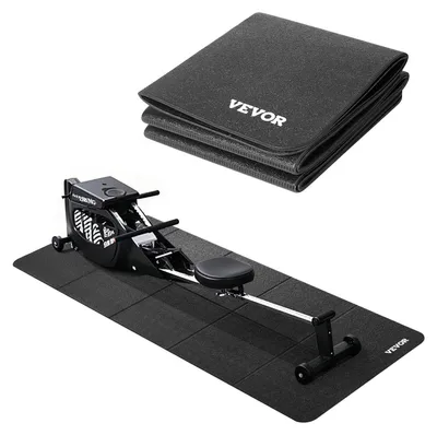 Immagine prodotto di Tappetino per tapis roulant VEVOR per pavimenti in moquette Tappetino di protezione (61 x 173 cm) per attrezzature sportive con spessore di 6 mm, tappetino per attrezzi da allenamento per trainer ellittici su pavimenti in moquette in legno duro, protezione per pavimenti in PVC ad alta densità