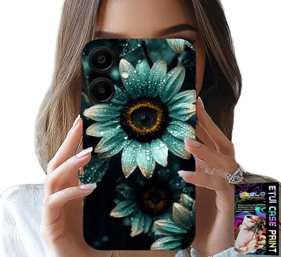 Obrázek produktu pro Pouzdro Pro Samsung Galaxy A06 5G - Modrý Květ Gerbery + Fólie