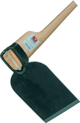 Immagine prodotto di Lama di zappa piccola 145x95x100 mm forgiata, manico in frassino G.1000g IDEALE