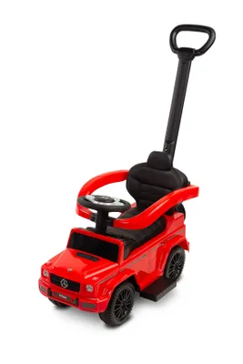 Produktbild von CARETERO Rutschauto mit Schiebestange Rutschfahrzeug Mercedes G 350 D - Rot