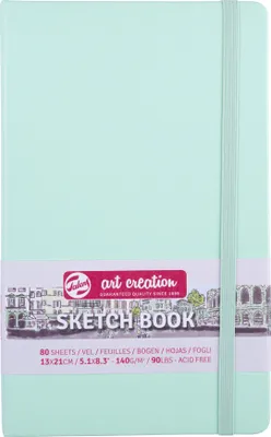 Produktbild von Talens Art Creation - Skizzenbuch Art Creation 80 weiße Blätter 140gr 130x210mm frische Minze | 5 Stück