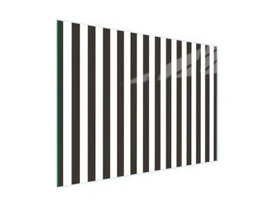 Produktbild von Schneidebrett Herdabdeckplatte Multiglasschneidplatte 30x22 cm Streifen Stück