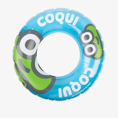 Image de Bouée gonflable Coqui 60 cm bleue pour la natation