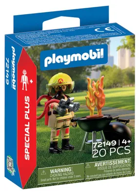 Produktbild von PLAYMOBIL Feuerwehrmann mit Brandherd