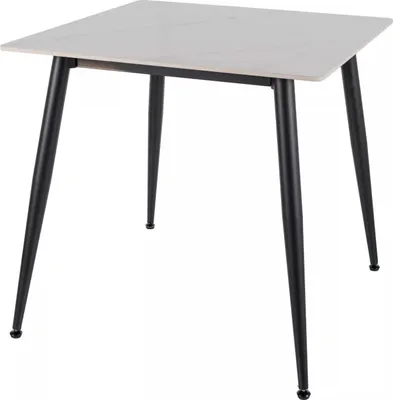 Obrázek produktu pro Jídelní stůl 80x80 JUSEF - bílý / černý