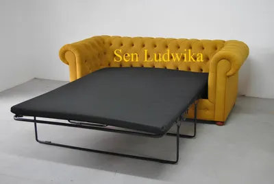 Produktbild von Chesterfield Dreisitzer Samt Couch Polster Schlaf Sofa Couch Bettfunktion Neu