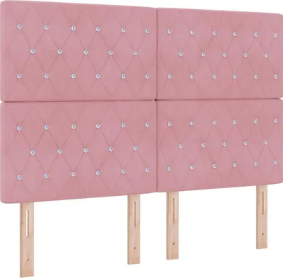 Obrázek produktu pro Čelo postele Růžová 144 cm samet