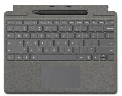 Produktbild von Microsoft Signature with Slim Pen 2, QWERTZ, Deutsch, Touchpad, Microsoft, Surface Pro 8/Pro X, Platin