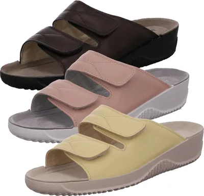 Produktbild von Rohde Damen Clogs Pantoletten Leder Soltau-40 1940, Größe:43 EU, Farbe:Gelb