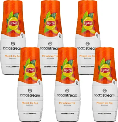 Obrázek produktu pro SodaStream nápojový sirup Lipton ledový čaj broskev, 440 ml, 6 kusů