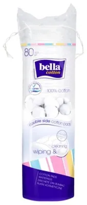Zdjęcie produktu dla Płatki kosmetyczne okrągłe Bella Bawełna 80 szt.