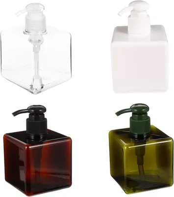 Produktbild von 4 Stück 250 Ml Kunststoff-Reiseflaschen mit Pumpspender, nachfüllbare Lotionbehälter für unterwegs