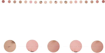 Produktbild von Oblique Unique Kreis Girlande Banner Geburtstag JGA Hochzeit Party Deko - rosé gold
