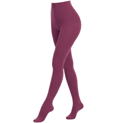 Produktbild von Damen Strumpfhose aus Baumwolle Glatt Unifarben Anemone Größe 40-42