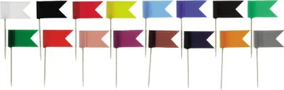 Produktbild von ALCO Markierungsfahne 18 x 31 mm (B x L) Plastik farbig sortiert 20 St./Pack.