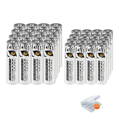 Produktbild von Wiederaufladbare Batterien, USB-Ladegerät, hohe Kapazität, 16AA 16AAA