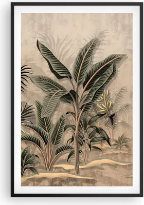 Produktbild von Gerahmtes Poster - Schwarzer Rahmen - Wald Blatt Baum - 61x91,5 cm - Wand Bild - Wanddeko - Wandbilder - Kunstposter - Wandposter - Bilderrahmen - Bilder - Kunstdruck Wanddekoration - P2BPA61x91-5101