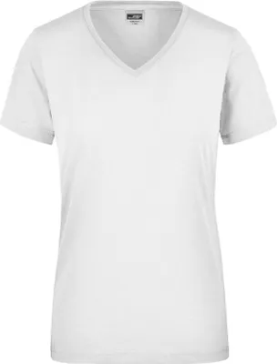 Produktbild von James & Nicholson Damen-T-Shirt, Gr. 2XL, weiß