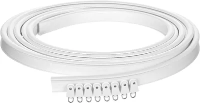 Immagine prodotto di Binario curvo per tende, da montare a soffitto, 5 metri, bianco, per finestre