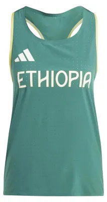 Immagine prodotto di Adidas - Canotta da donna "Ethiopia" per la corsa, modello GT31141 (taglia 40 DE), colore verde