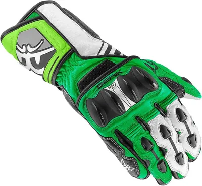 Produktbild von Berik Track Motorradhandschuhe, schwarz/grün/weiß, 3XL