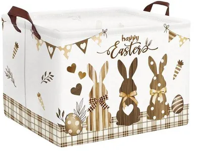 Produktbild von Kinderwasmand Opvouwbare Speelgoedbox Braun 40x30x30cm